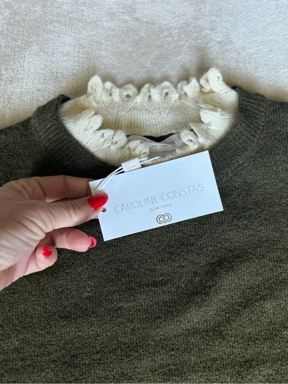 NWT Caroline Constas short sleeved sweater
